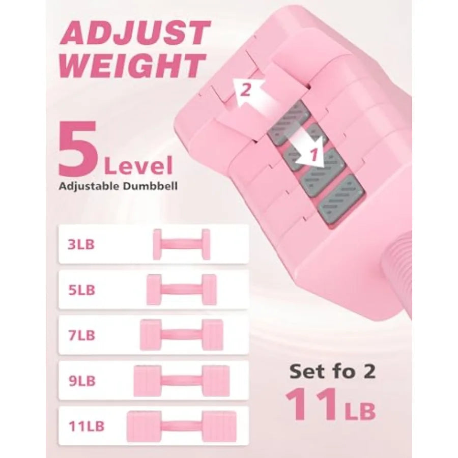 Adjustable Dumbbell Set for Strength Training and Home Workouts