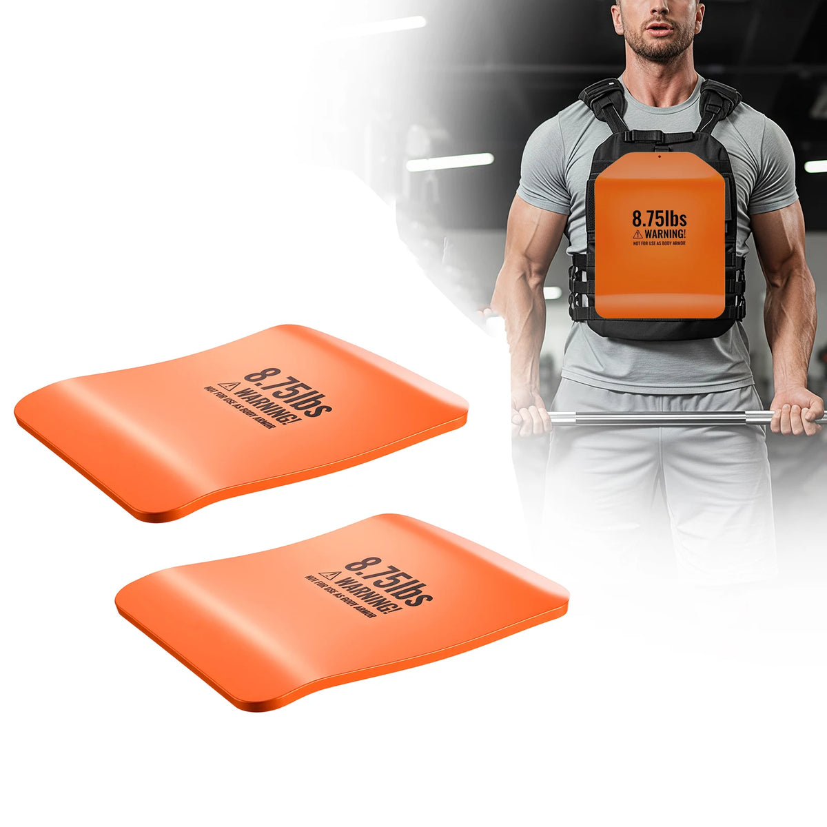 SucceBuy Curved Steel Weight Vest Plates for Strength Training