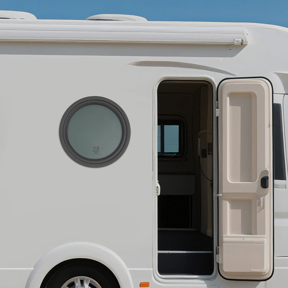 Bymaaocar Fixed RV Window With Tempered Glass And Aluminum Frame