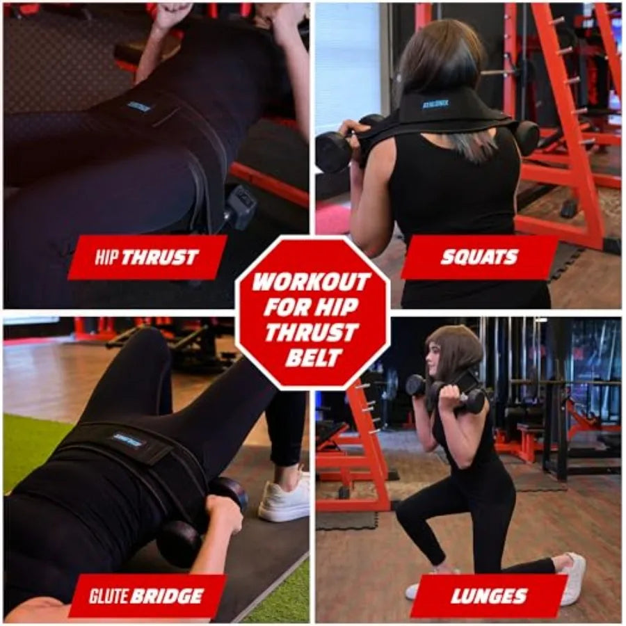 Hip Thrust Belt for Weightlifting, Dumbbells and Kettlebells