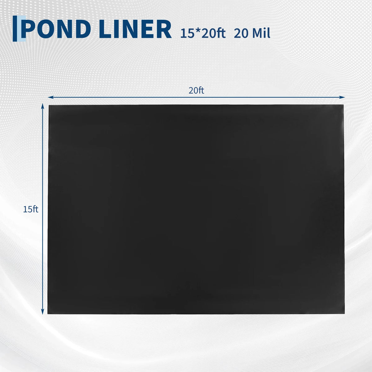 HiMiss Leak Proof HDPE Pond Liner UV Puncture Resistant