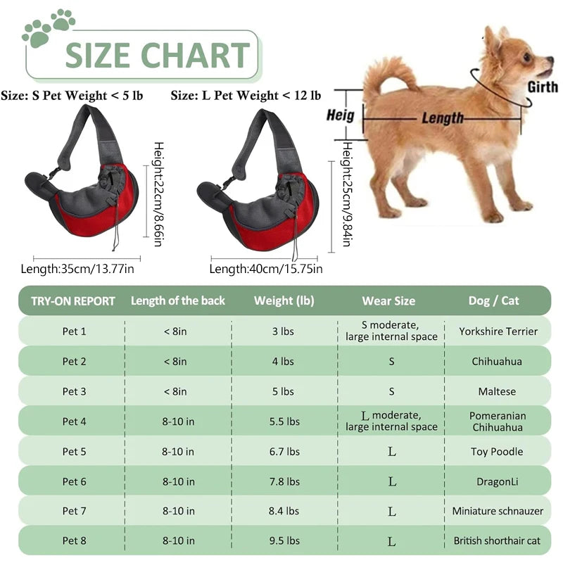 Pet Cat Dog Carrier Backpack Sling Bag With Breathable Mesh