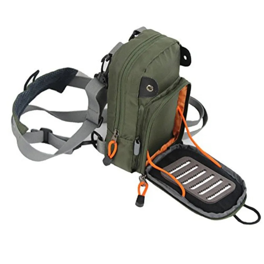 Lightweight Fly Fishing Chest Pack Tackle Storage Pouch