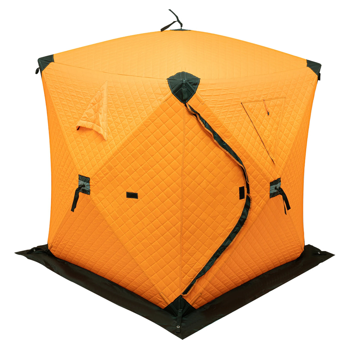 Portable Thermal Ice Fishing Tent With Three Layer Cotton Insulation