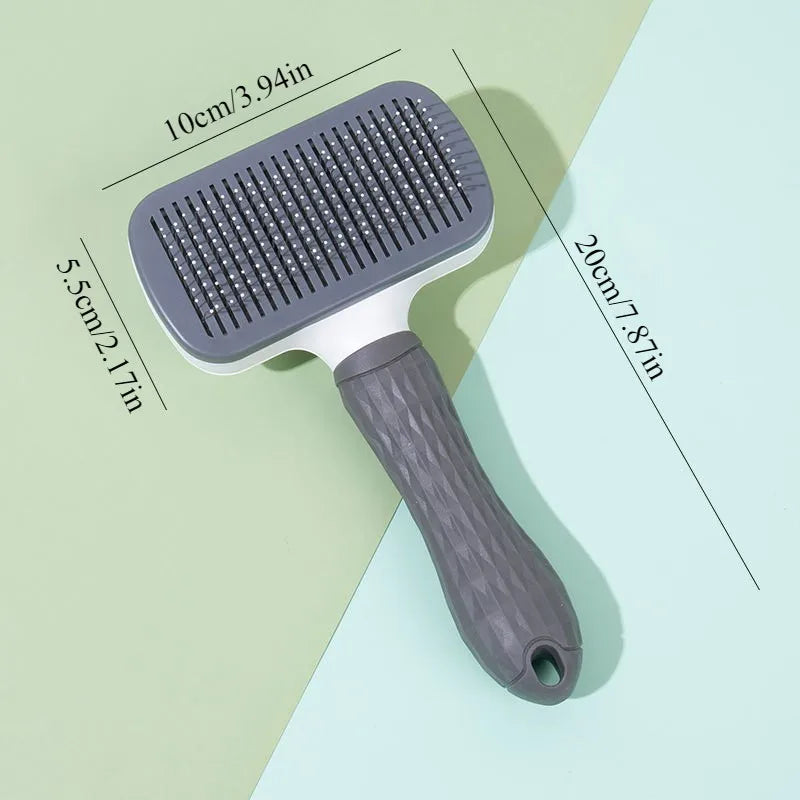 2 In 1 Grooming Brush, Massaging Deshedder With Easy Cleanup