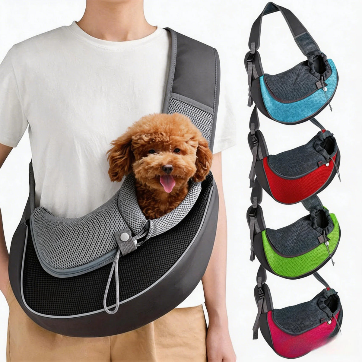 Pet Cat Dog Carrier Backpack Sling Bag With Breathable Mesh