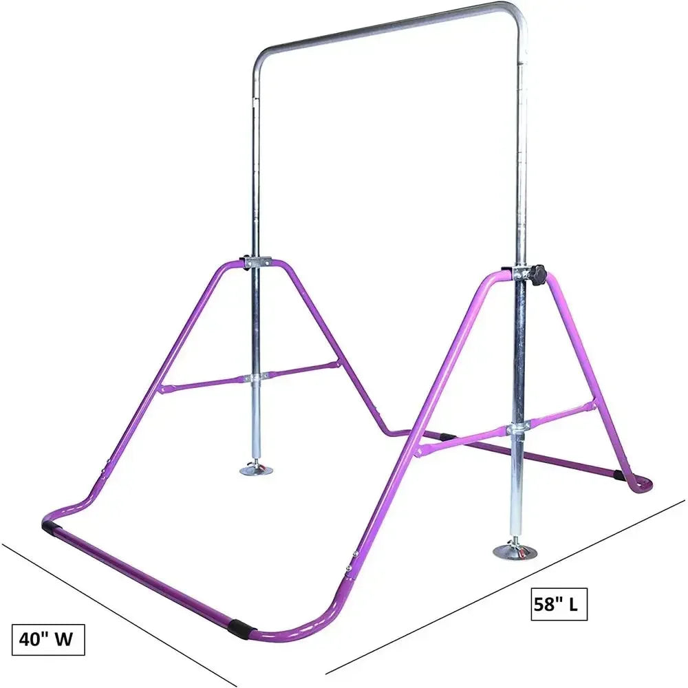 Adjustable Horizontal Kip Bar And Balance Beam For Kids Gymnastics