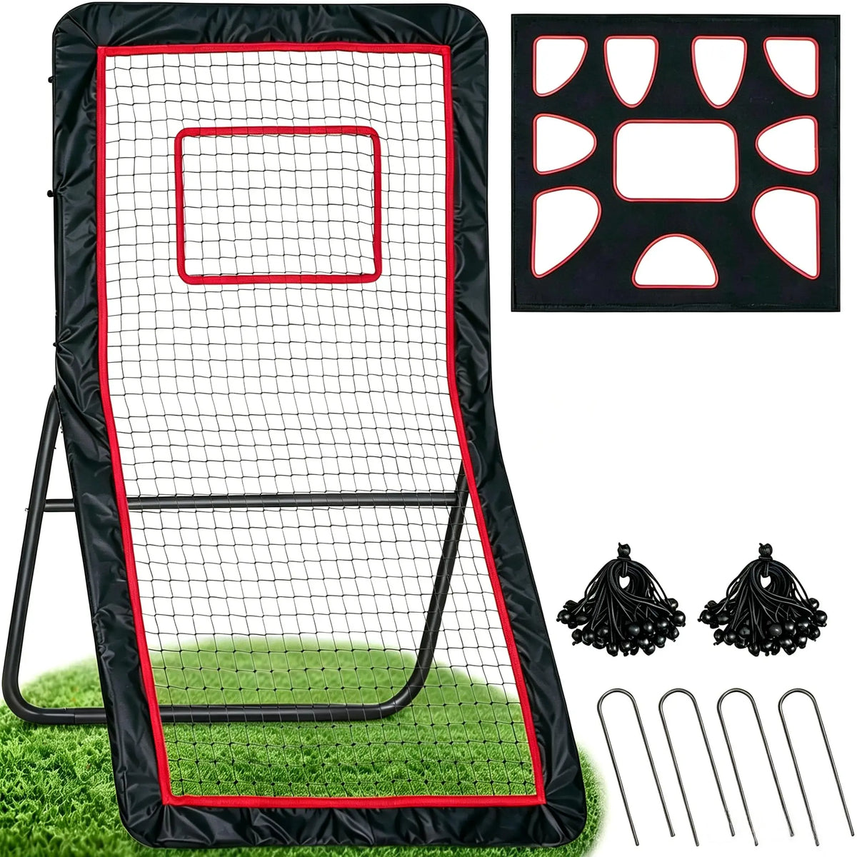 Adjustable Multi Sport Rebounder Training Net for Field Hockey Soccer