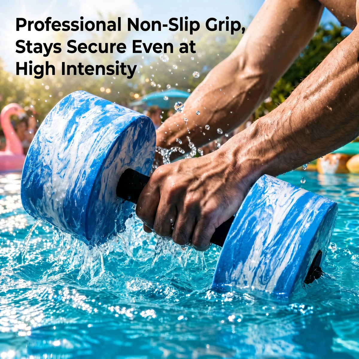 Hapbear Adjustable Aquatic Dumbbells For Pool Exercises