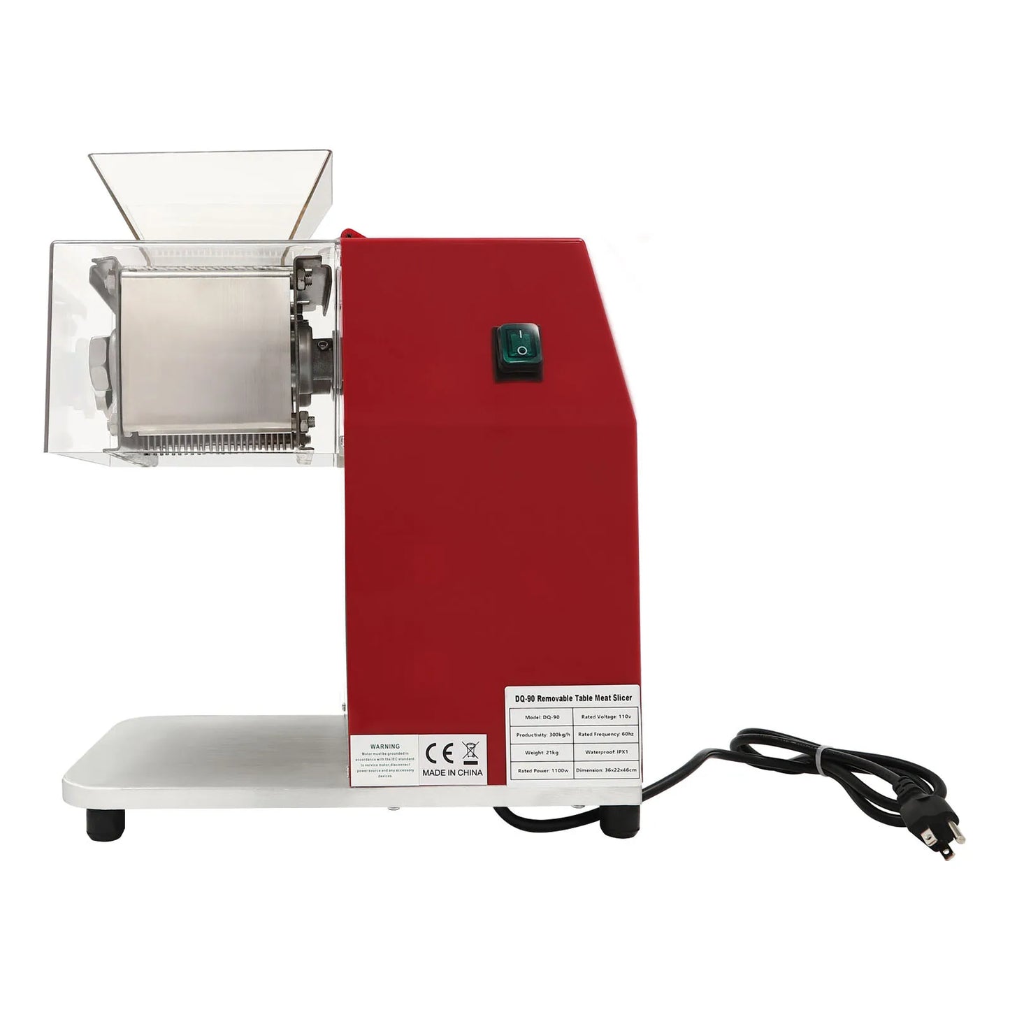 Commercial 1100W Electric Meat Cutter Slicer Shredding Machine