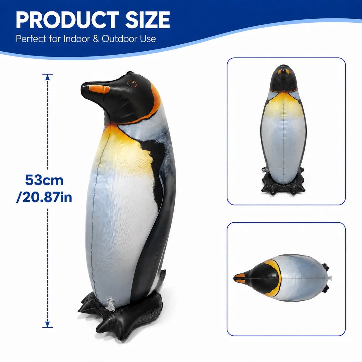 Inflatable Penguin Pool Party Decoration for Outdoor Celebrations