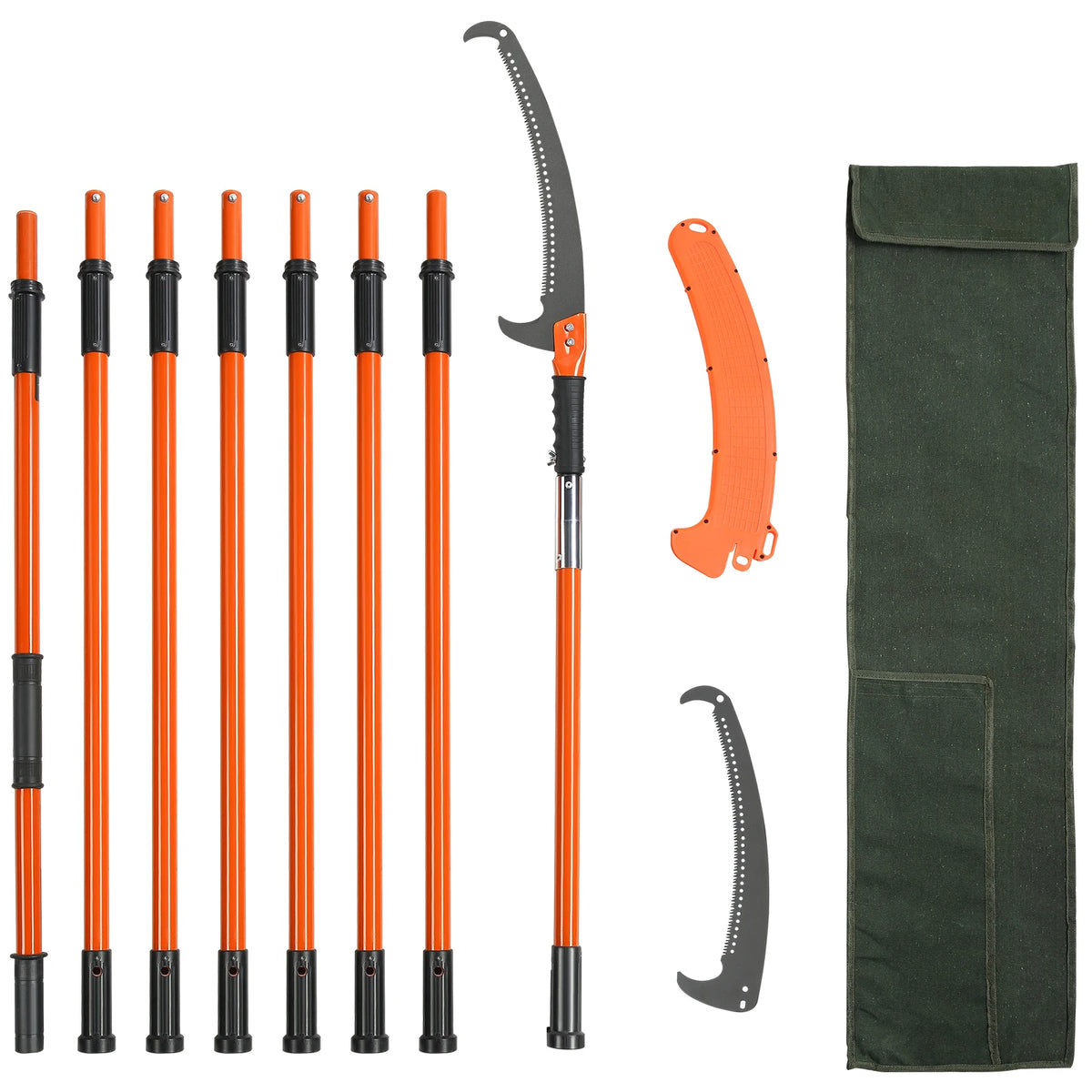 SucceBuy Extendable Manual Pole Saw Tree Pruner With Sharp Blade
