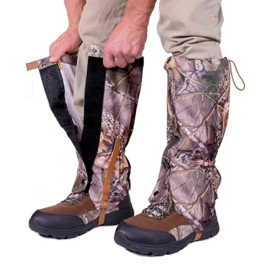Adjustable Hiking Leg Gaiters for Hunting, Trekking, and Outdoor Protection