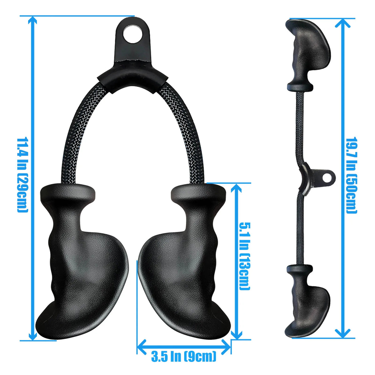 MARSAFIT Ergonomic Tricep Rope Cable Attachment for Gym Training