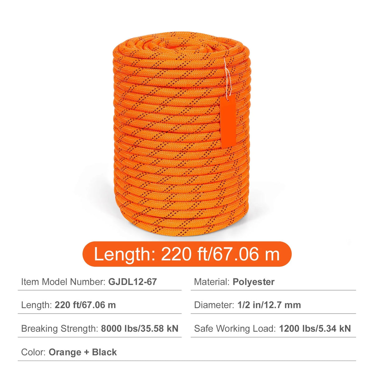 High Strength Arborist Tree Climbing Rope Made Of Premium Polyester
