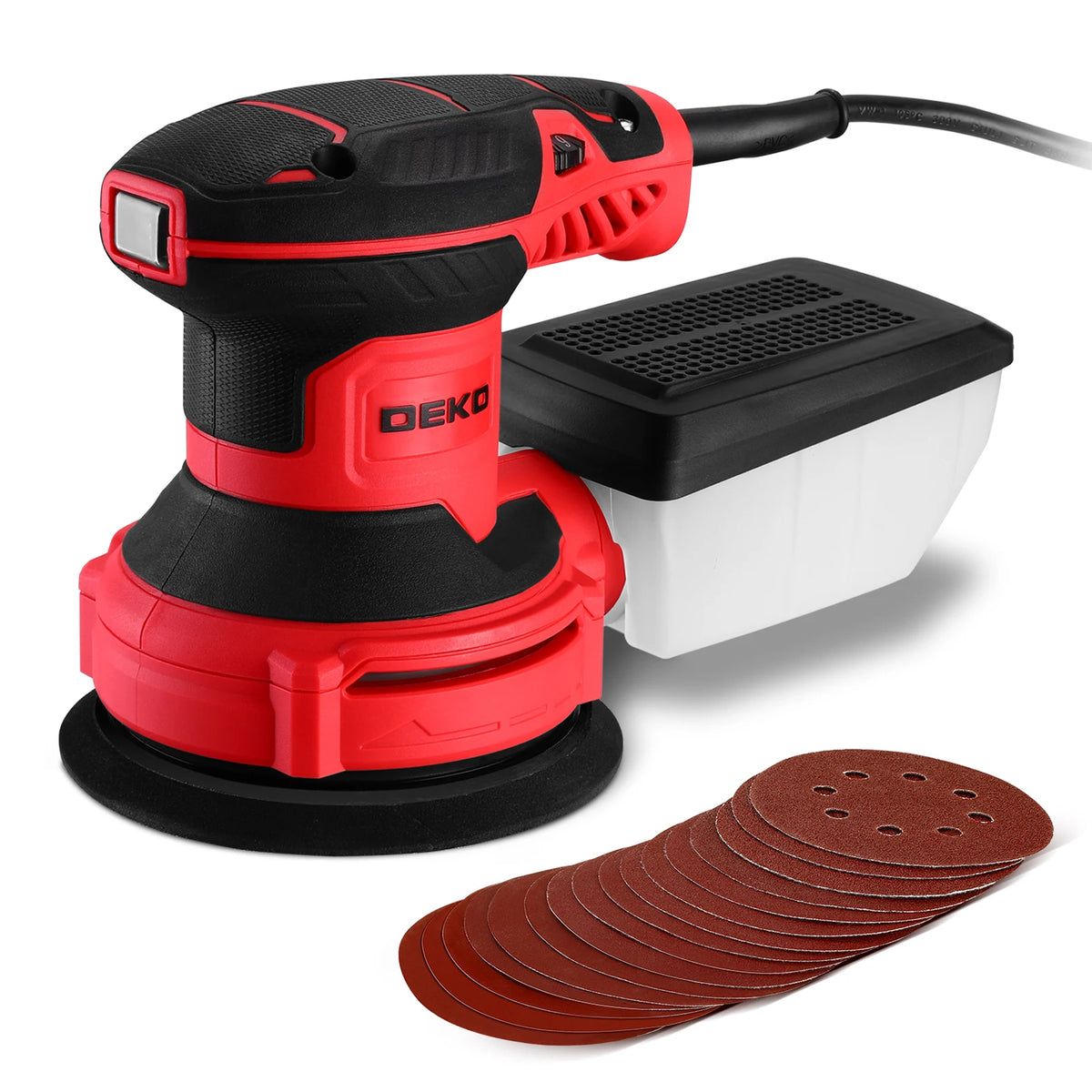 DEKO 300W Random Orbital Sander With Dust Collection