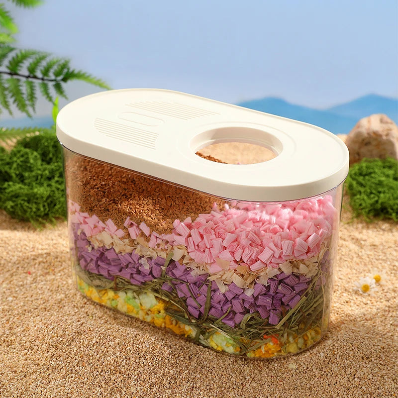 HiMISS Hamster Digging Bucket Acrylic Burrow Hideout Tunnel