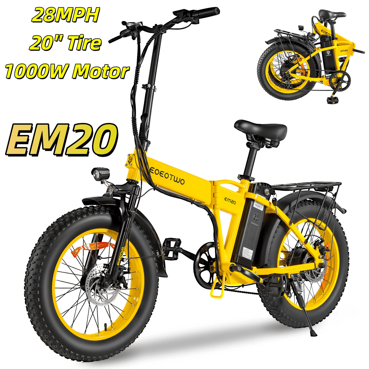 EOEOTWO Electric Bike For Adults 1000W Motor 48V Battery