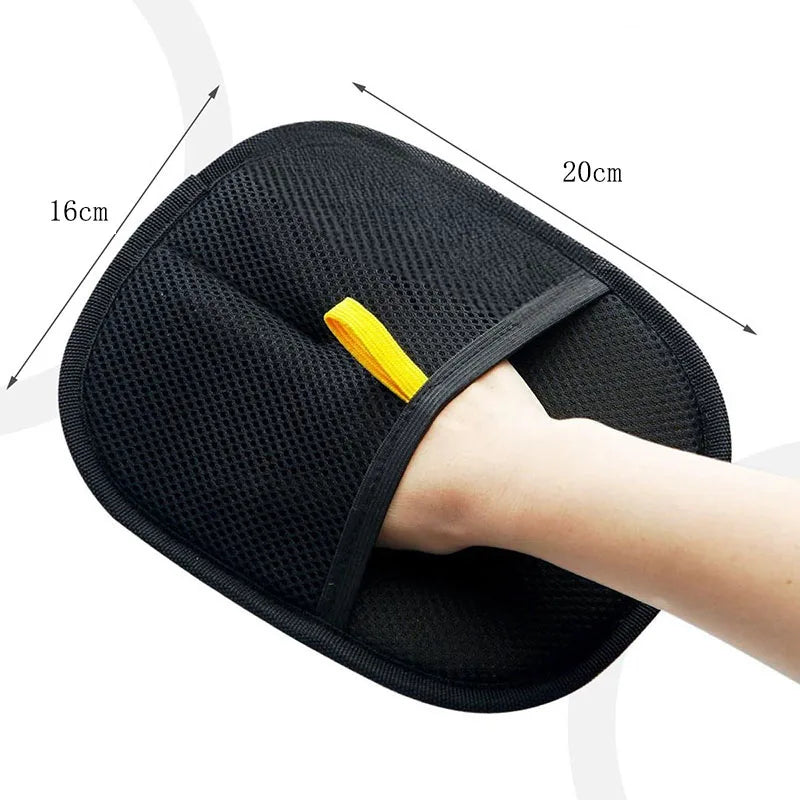 Reusable Pet Hair Removal Gloves With Static Lint Brush