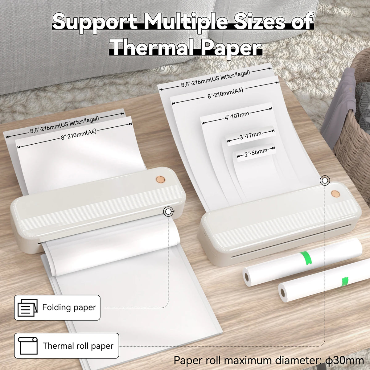 Aibecy Portable Wireless Thermal Printer For Mobile Photos