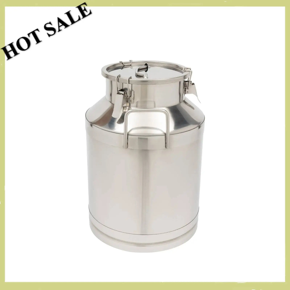 Bymaocar Stainless Steel Milk Can With Triple Locking Lids