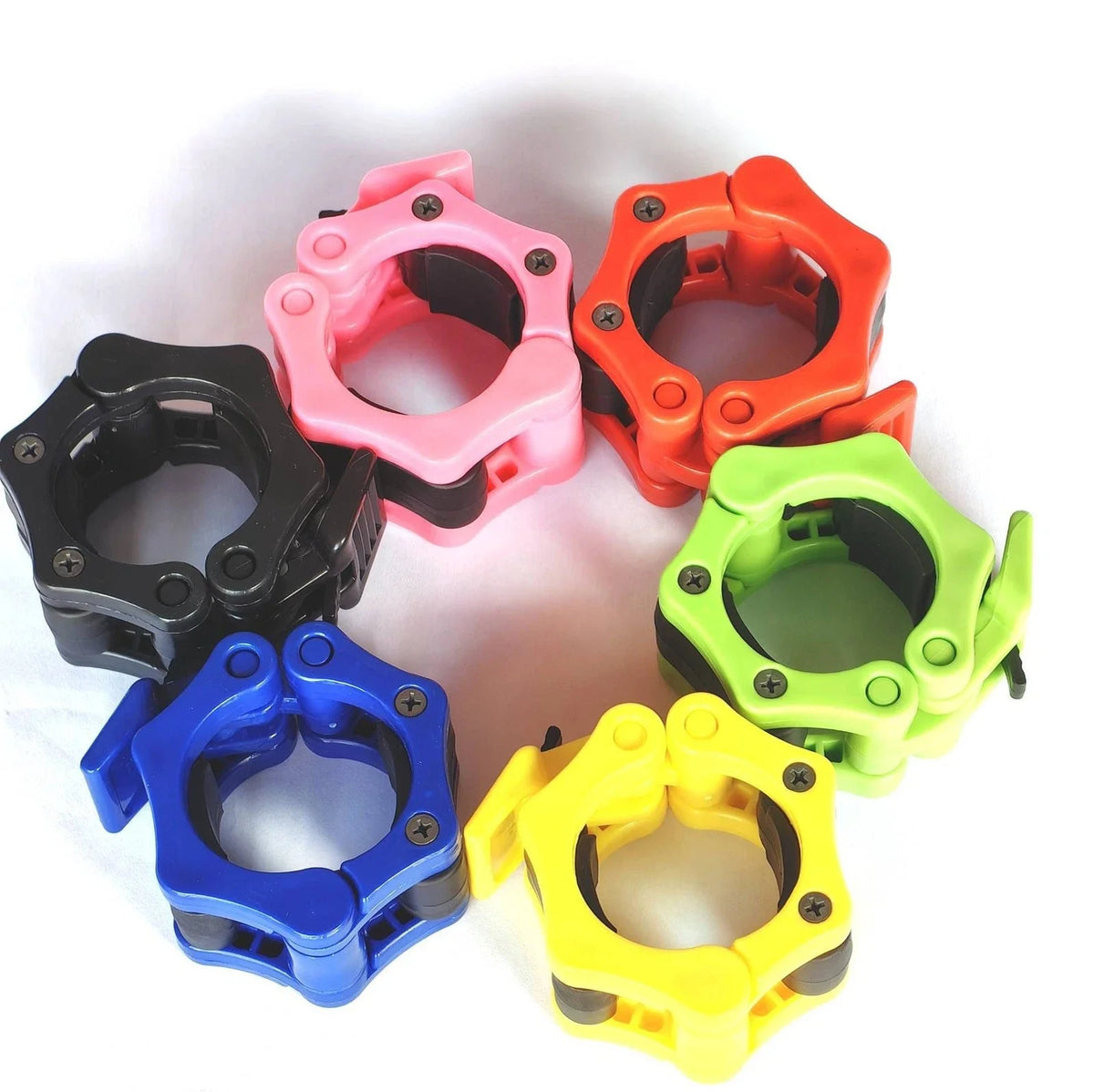 Quick Release Barbell Collars for Strength Training and Weightlifting