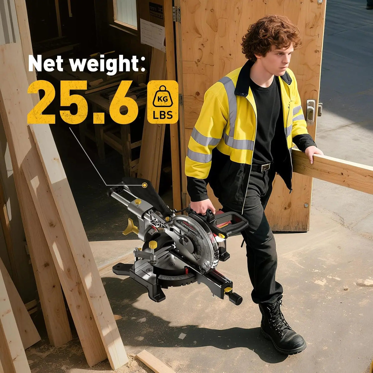 High Performance Compound Sliding Miter Saw For Woodworking