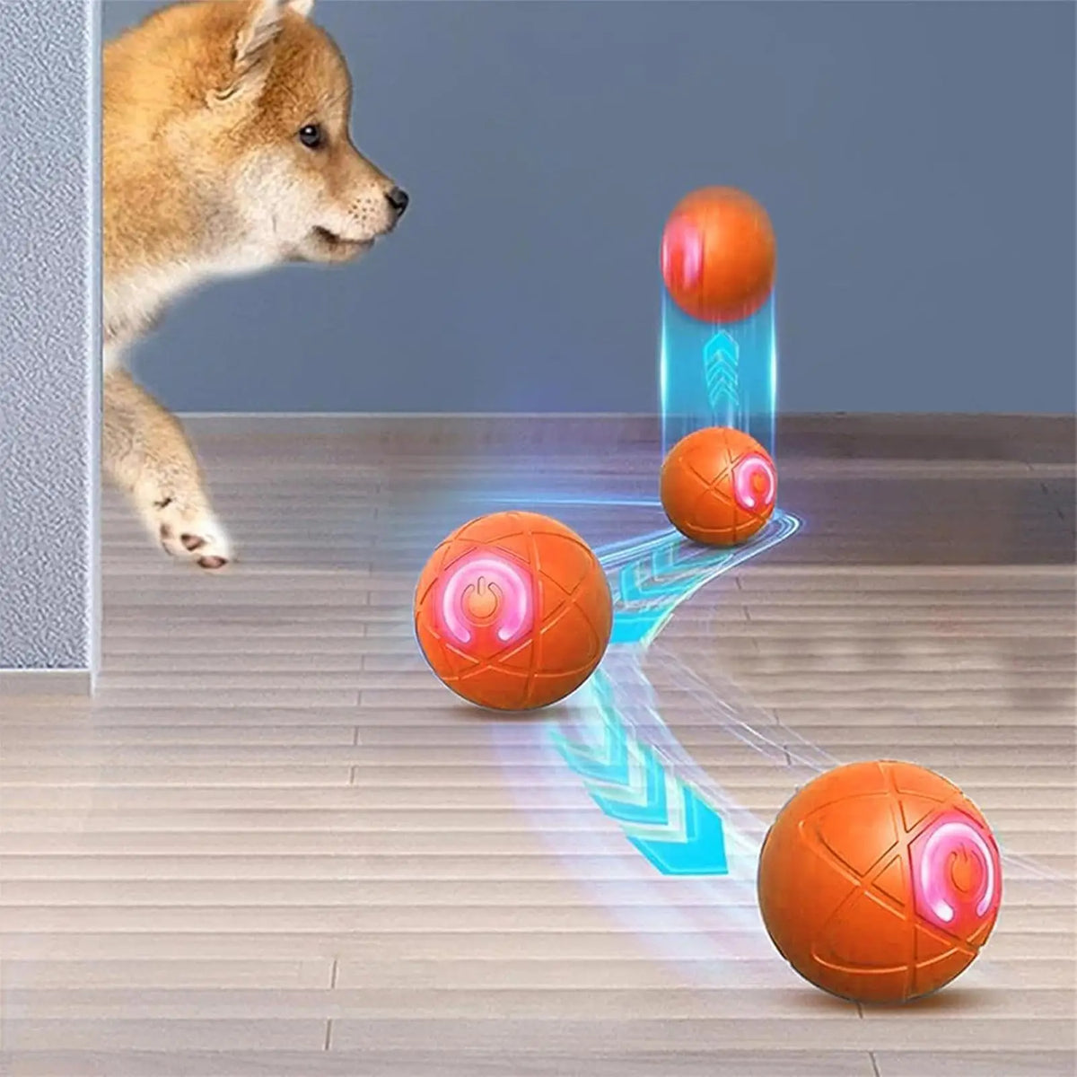 Interactive Self Moving Dog Ball Toy For Aggressive Chewers
