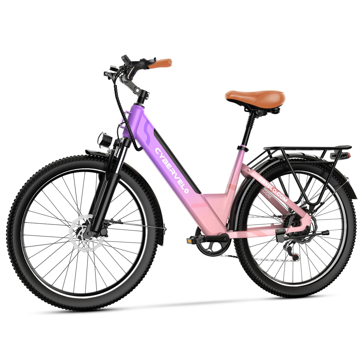 Cybervelo Urban Commute Step-Thru Electric Bike With 1000W Peak Motor