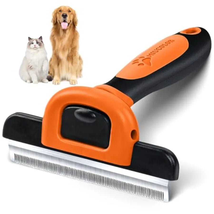 Pet Grooming Deshedding Brush For Dogs And Cats Reduces Shedding