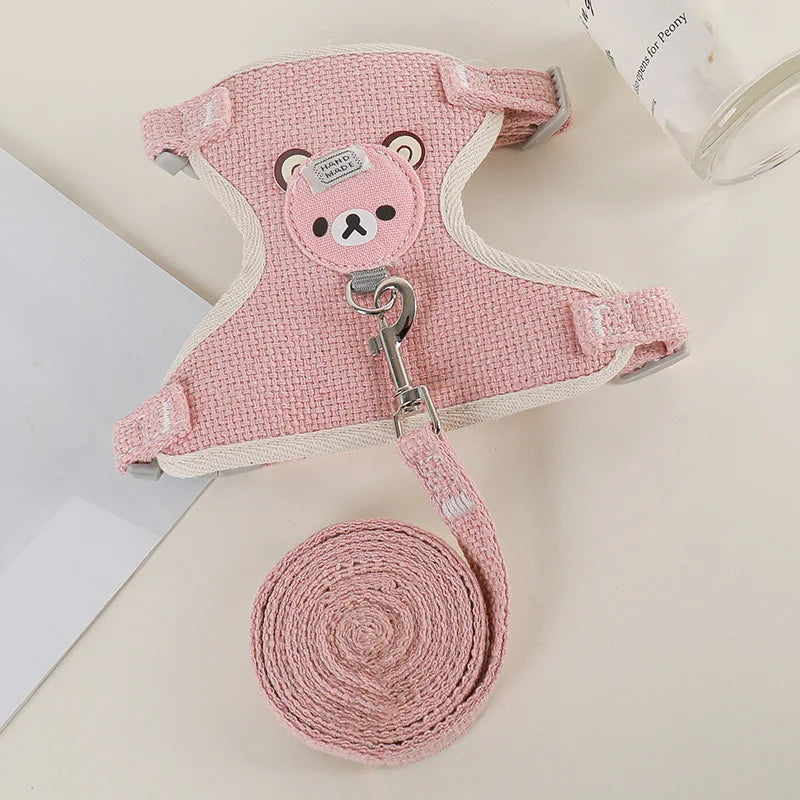 Rabbit Harness And Leash Set For Outdoor Walking Pets