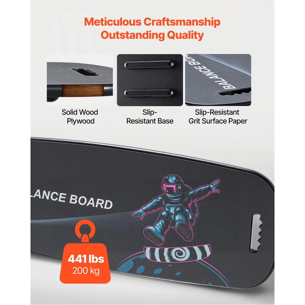Balance Board Trainer With Roller for Core and Surf Training