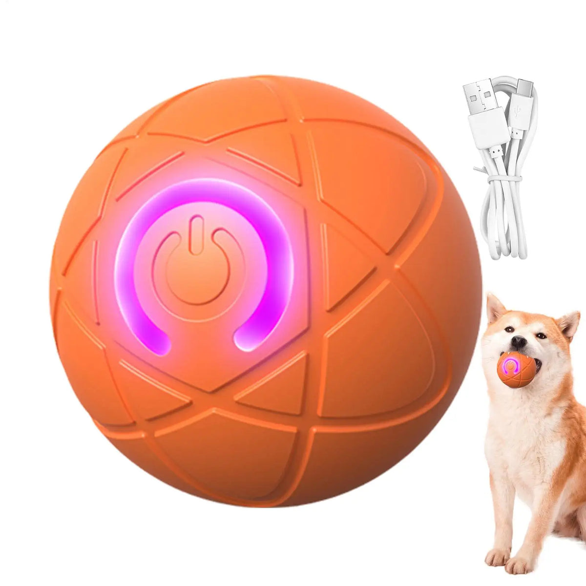 Interactive Self Moving Dog Ball Toy For Aggressive Chewers
