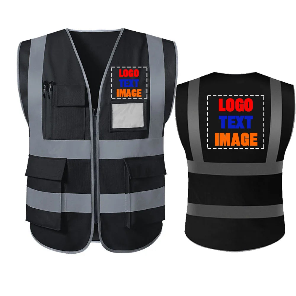 Dobbyunzhen High Visibility Reflective Safety Vest With Custom Logo