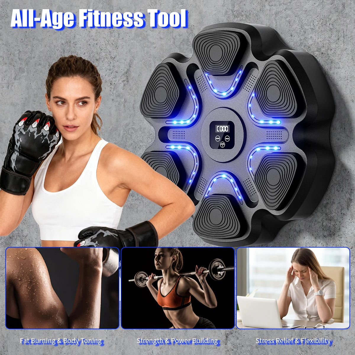 Smart Bluetooth Boxing Training Equipment With Gloves