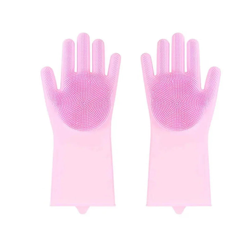 Silicone Pet Bathing Gloves Dog And Cat Scrub Brushes