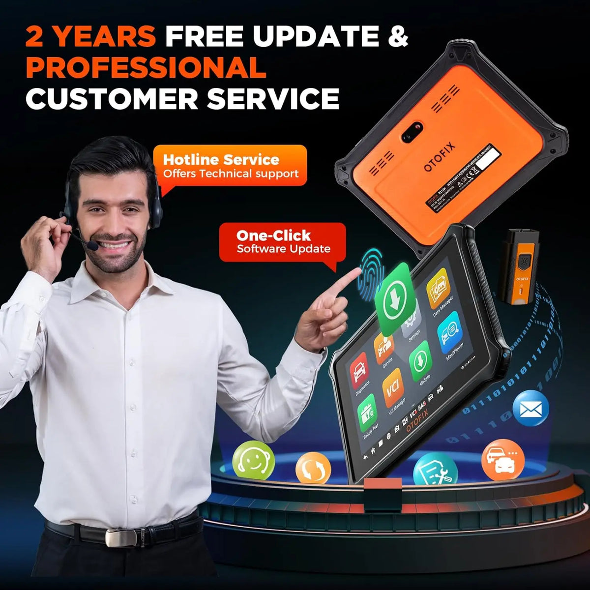 OTOFIX Wireless OBD2 Car Diagnostic Scanner Bidirectional Tool