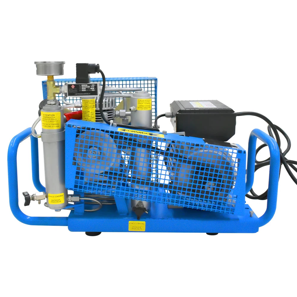 TUDIVING 4500Psi 300Bar High Pressure Diving Compressor,Four-cylinder Drive Compressor for Water Sport Paintball 110V