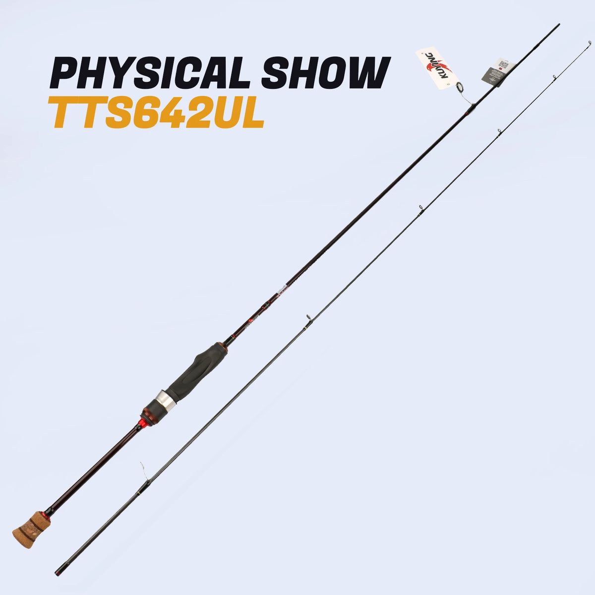 Kuying Carbon Fiber Two Piece Baitcasting Fishing Rod