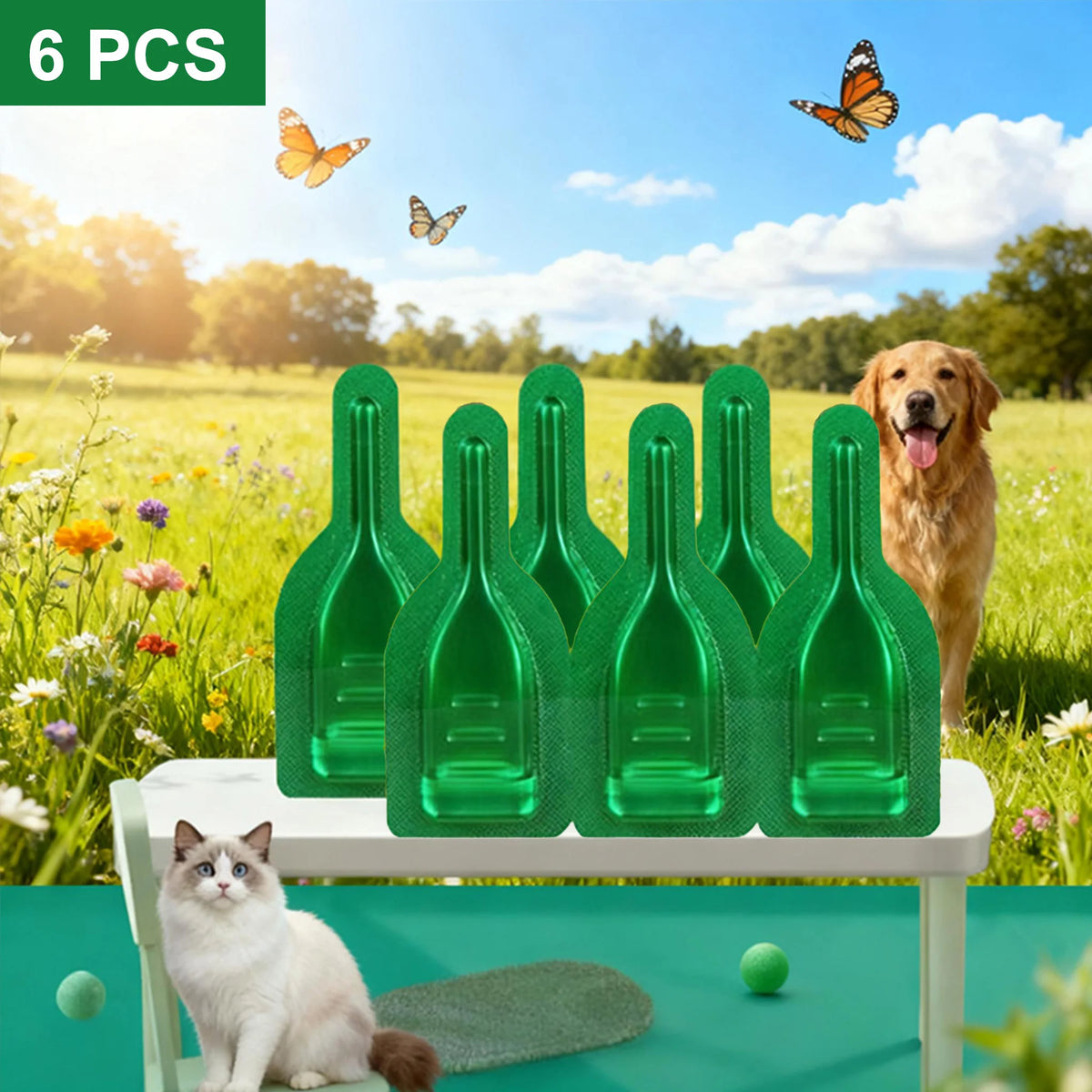 Pet Flea And Tick Drops Topical Treatment For Dogs Cats