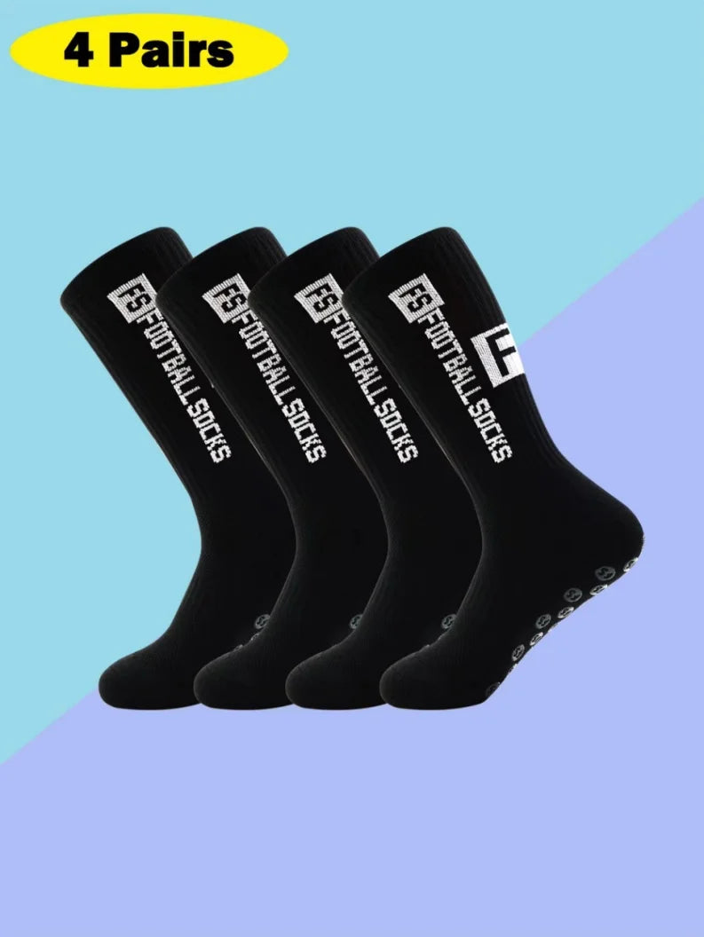 Professional Silicone Grip Non Slip Athletic Crew Sports Socks