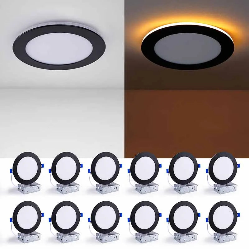 Dimmable 5CCT LED Recessed Ceiling Light With Integrated Night Light