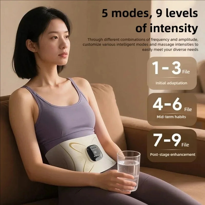 Jitesy EMS Heating Waist Massager Belt For Abdominal Muscle Stimulation