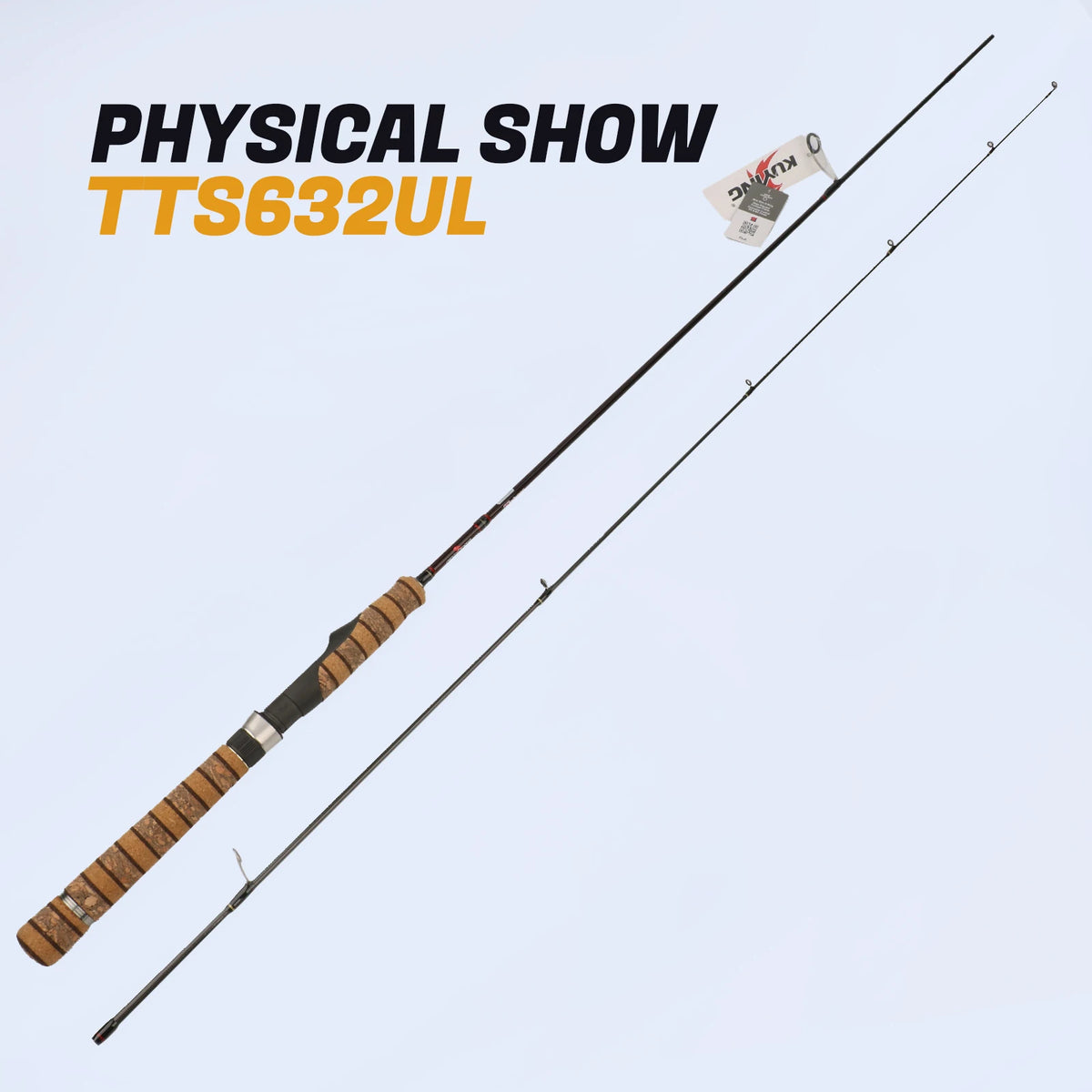 Kuying Carbon Fiber Two Piece Baitcasting Fishing Rod