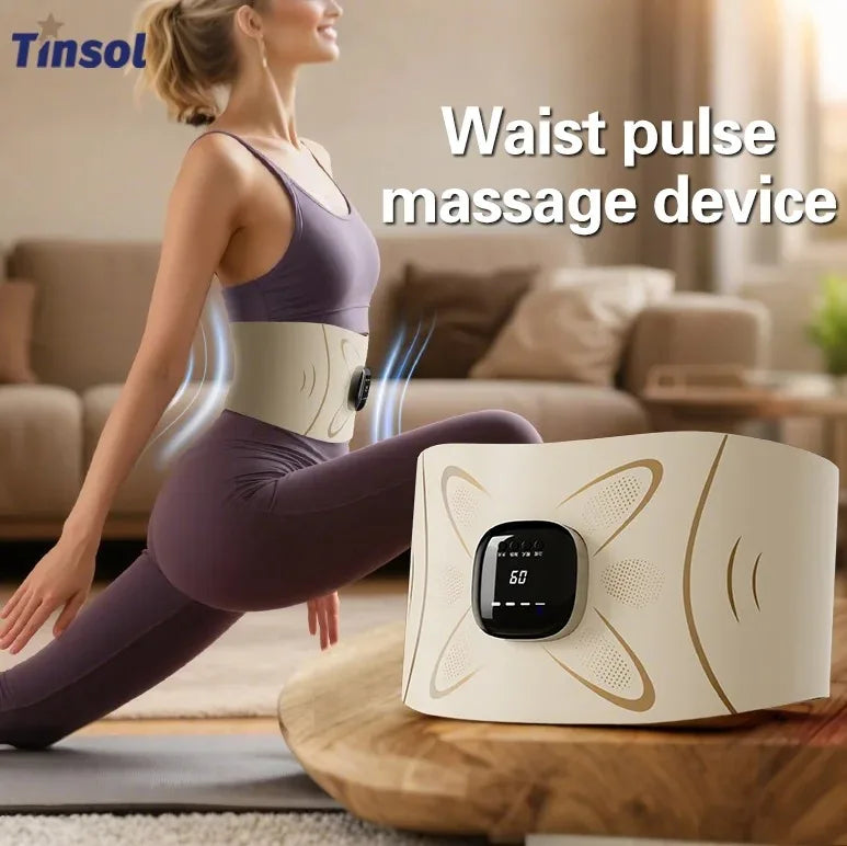 Jitesy EMS Heating Waist Massager Belt For Abdominal Muscle Stimulation