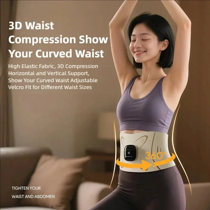 Jitesy EMS Heating Waist Massager Belt For Abdominal Muscle Stimulation