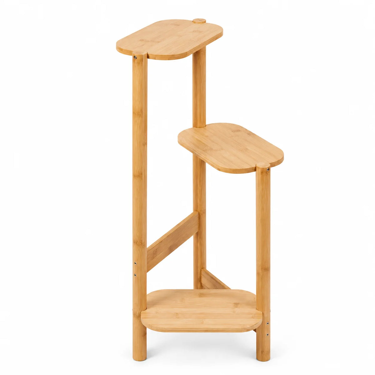 Wisfor 3 Tier Bamboo Corner Plant Stand Indoor Flower Pot Shelf