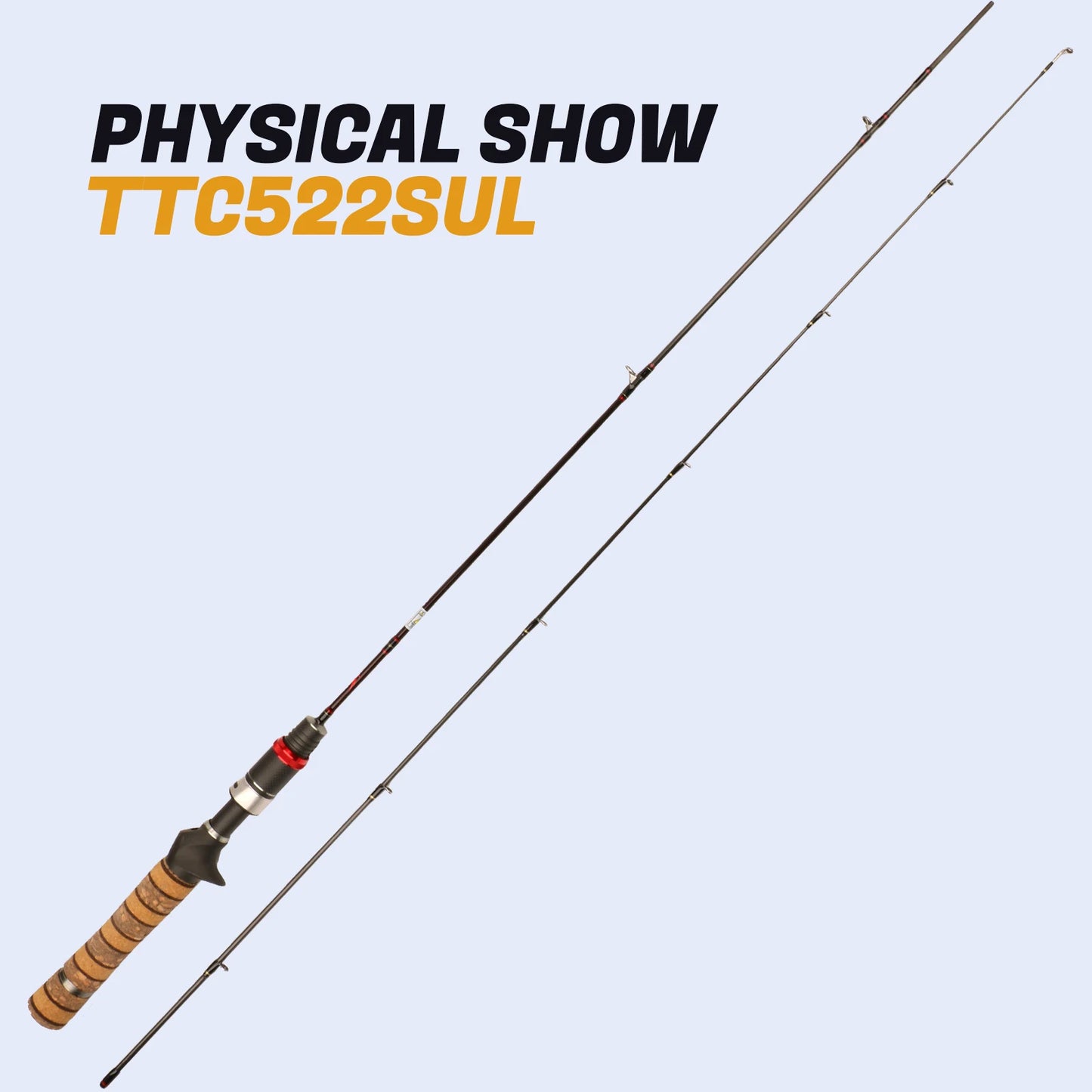 Kuying Carbon Fiber Two Piece Baitcasting Fishing Rod