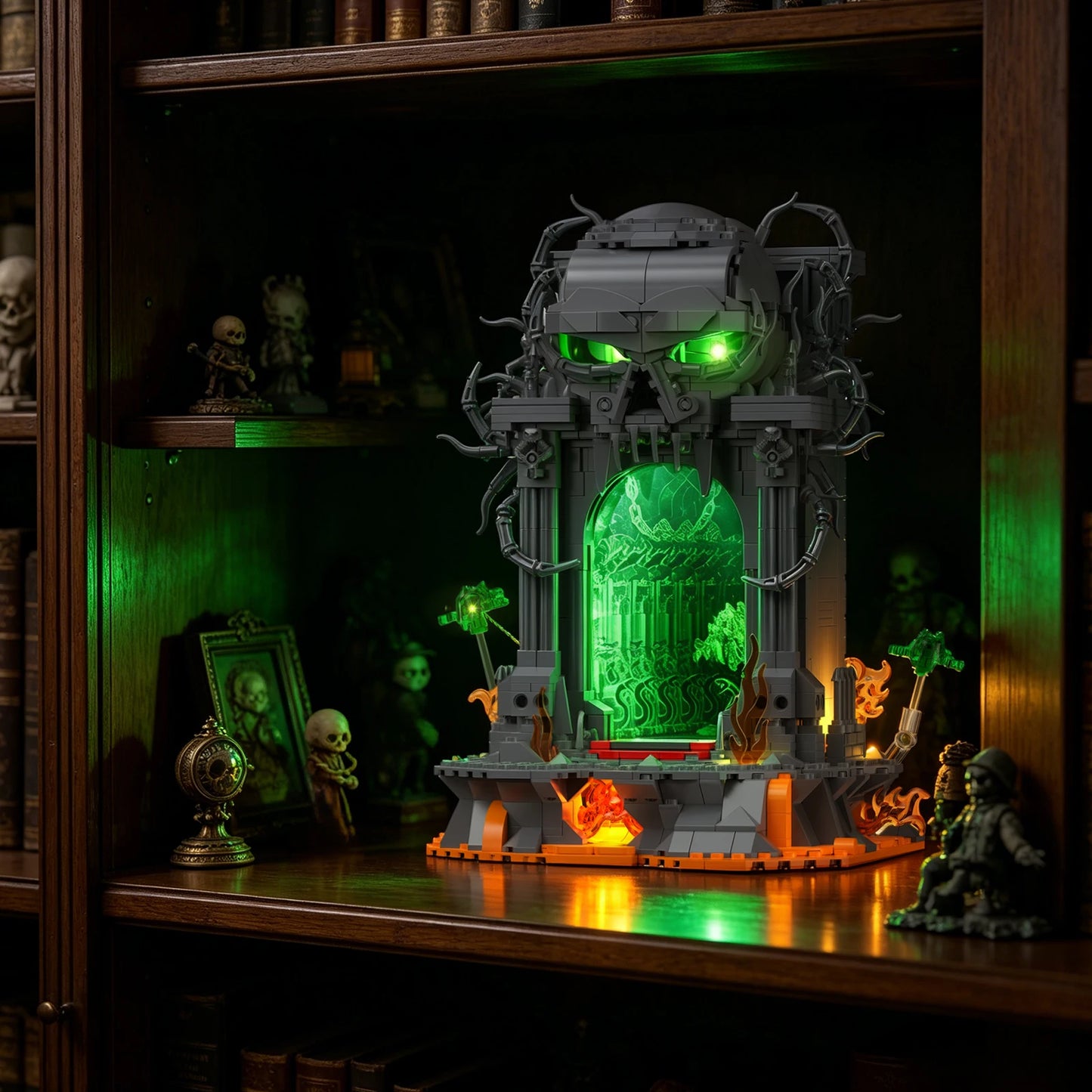 JMBricklayer Dark Portal LED Building Blocks Skull Gate Gothic Display