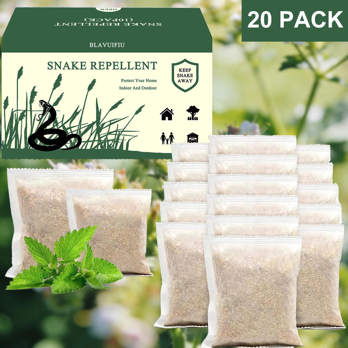 Pet Safe Snake Repellent Pouches For Garden And Yard